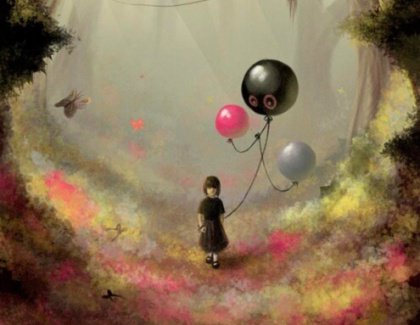 Kind met Ballonnen
