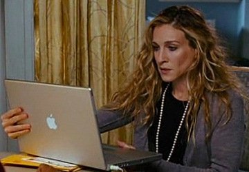 Carrie Bradshaw met Laptop