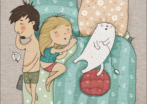 Gezin met Huisdieren