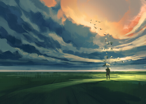 Wolken en Zon