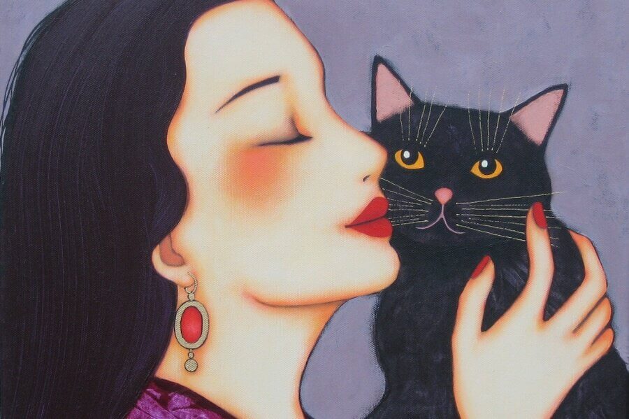 Vrouw met Kat