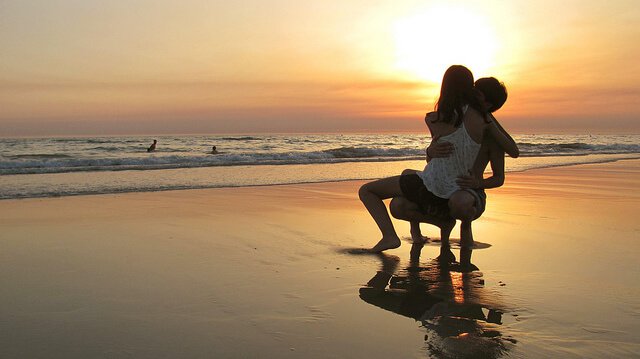 Stel op Strand