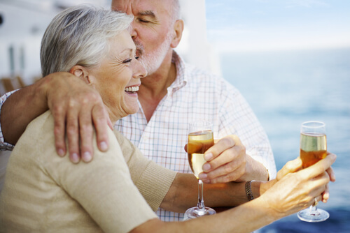 Ouder Stel met Chanpagne