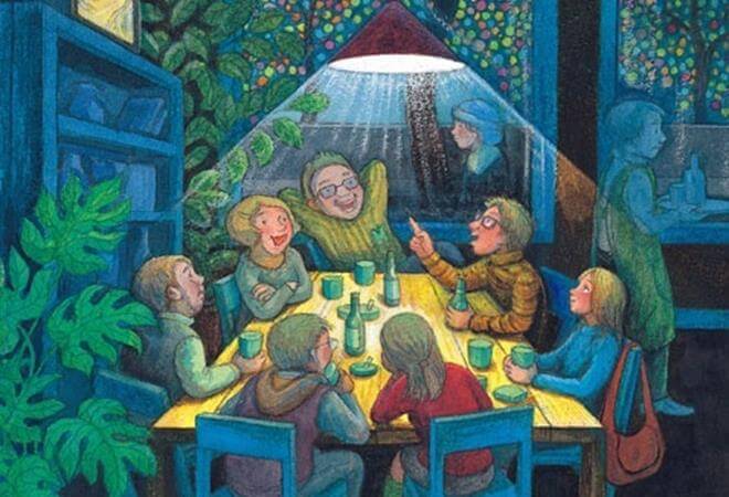 Familie aan Tafel