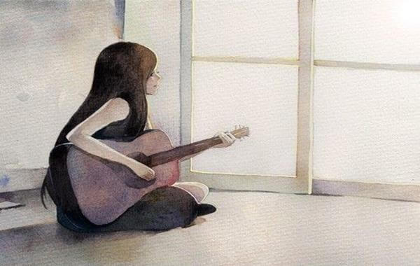 Meisje met Gitaar