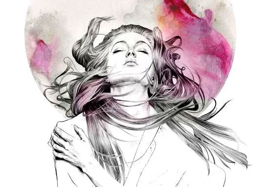 Vrouw met Hoofd Achterover