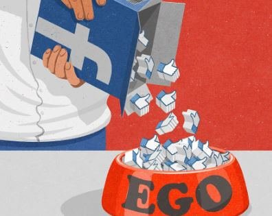 Man Gooit Facebook Likes In Hondenbak. Leren Omgaan Met Egoïstische Mensen.
