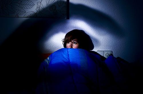 Vrouw Kan Niet Slapen Van Angst