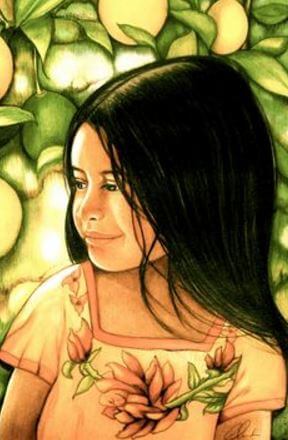 Schattig Meisje Dat Voor Een Boom Zit En Doet Denken Aan De Zorgenpoppetjes Van Guatemala