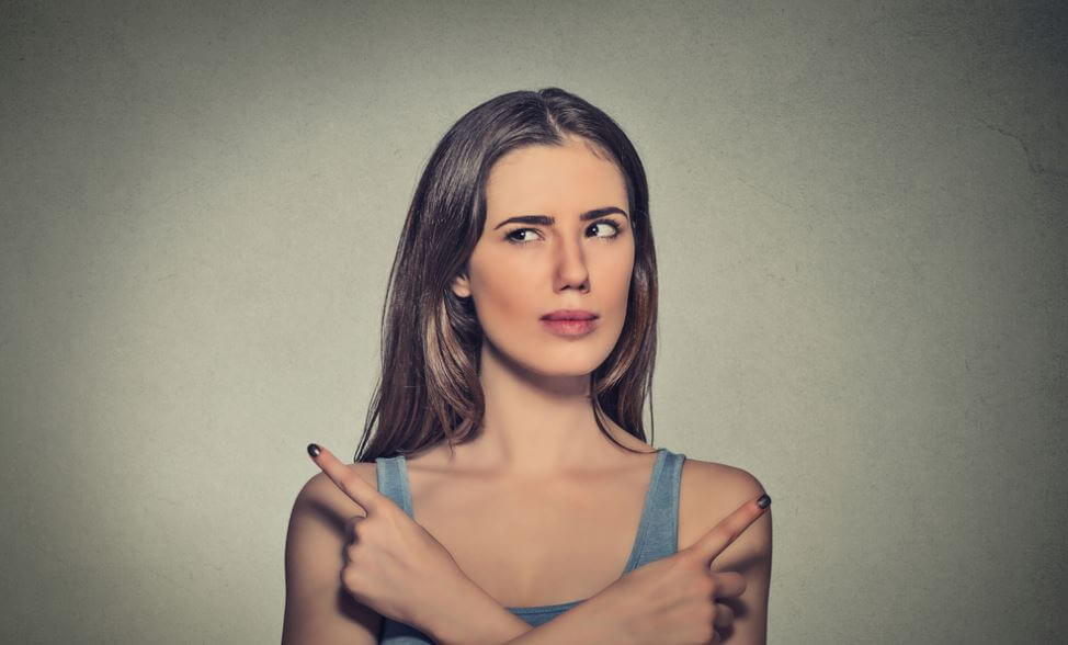 Een Meisje Dat Niet Weet Welke Kant Ze Op Moet En Daardoor Lijkt Op De Ezel Van Buridan