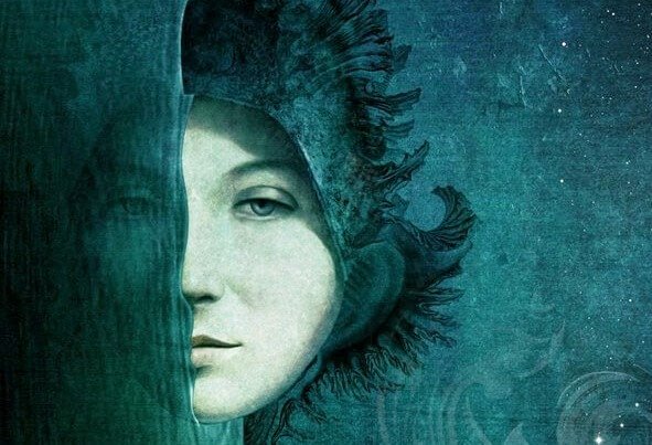 Het Halve Gezicht Van Een Vrouw Die Geen Mensen In Haar Leven Had Die Tegen Haar Zeiden Wij Houden Van Je Om Wie Je Bent