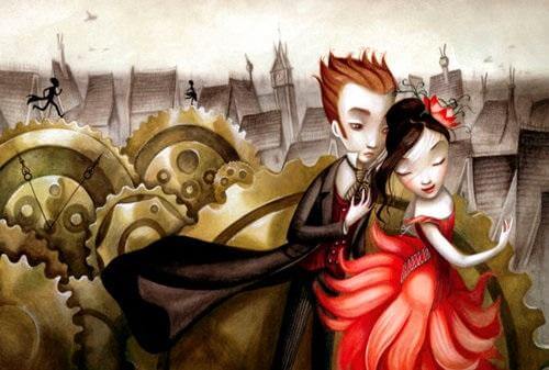 Een prins en een prinses in een gure wereld