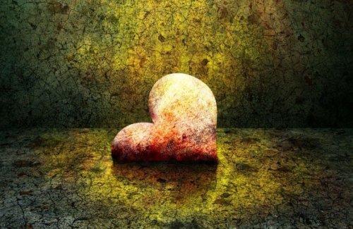 Een hartje tegen een groene achtergrond