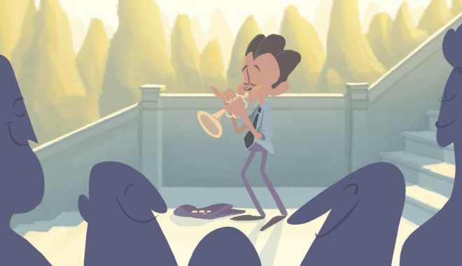 Trompetist Floyd Die Weer Voor Het Leven Gaat Na Het Bereiken Van Een Dieptepunt