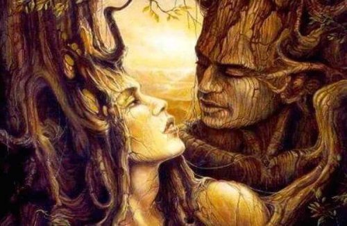 Twee bomen komen tot leven als de slapende liefde tussen hen ontwaakt.