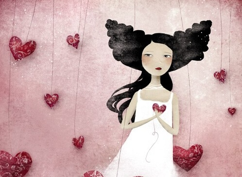 Meisje dat stevig haar hart vasthoudt want zij is een van die mensen die gewond zijn geraakt