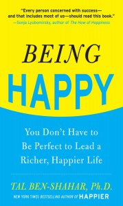 Kaft van een boek over het vinden van geluk