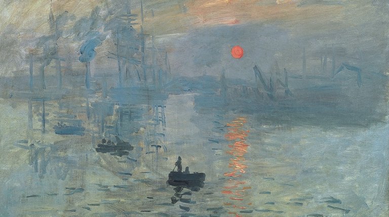 Schilderij van Monet waarin niet veel oog voor detail te zien is