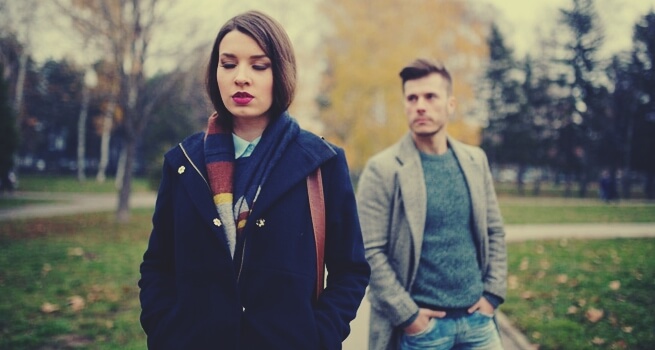 Gedragingen die op liefde lijken: ruzie in het park