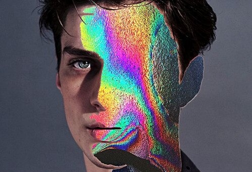 Jongen met glitter