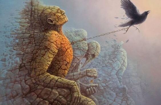 Man van steen die weet: ik moet emotionele volwassenheid ontwikkelen