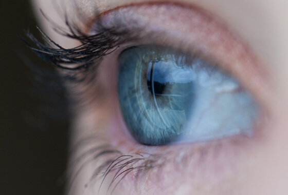 Close up van een oog
