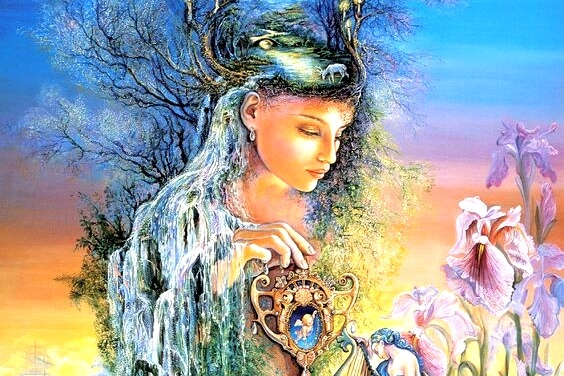 Vrouw is een met haar aard en heeft emotionele volwassenheid bereikt