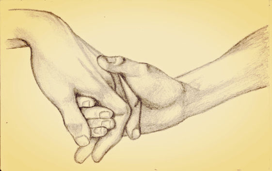 Twee mensen geven elkaar een hand uit vriendelijkheid