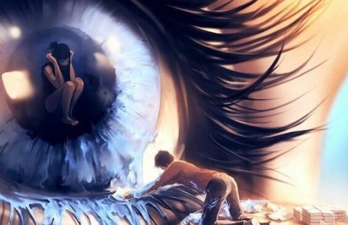 Huilend oog, want kwaad overwint als goede mensen niets doen