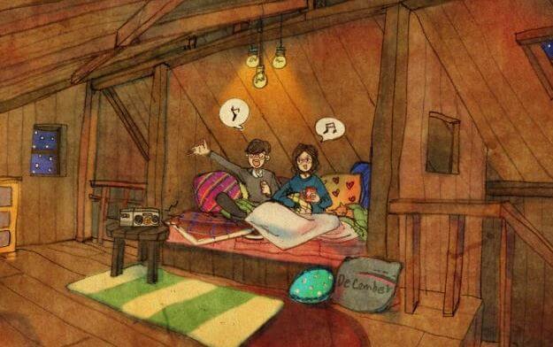 Twee vrienden die samen zingen en empathie tonen