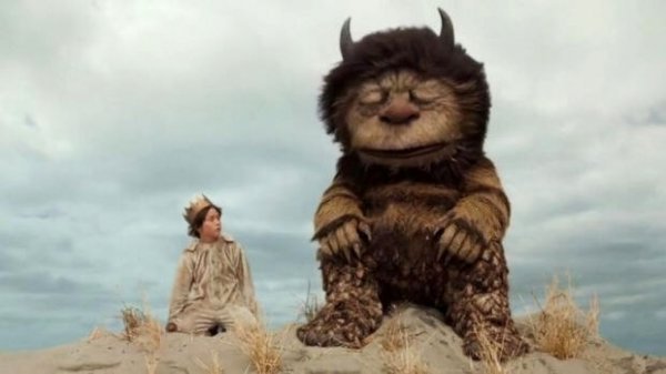 Een monster en een jongetje