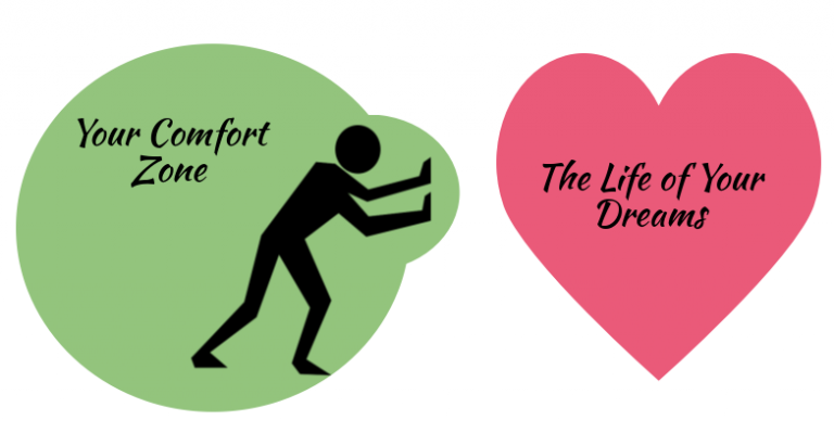 Je comfortzone verlaten om het leven van je dromen te krijgen