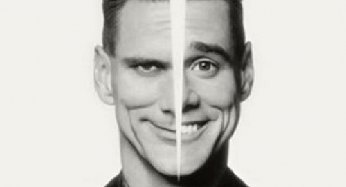 Jim Carrey met gespleten persoonlijkheid
