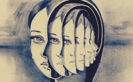 Het gezicht van een meisje vanuit meerdere hoeken