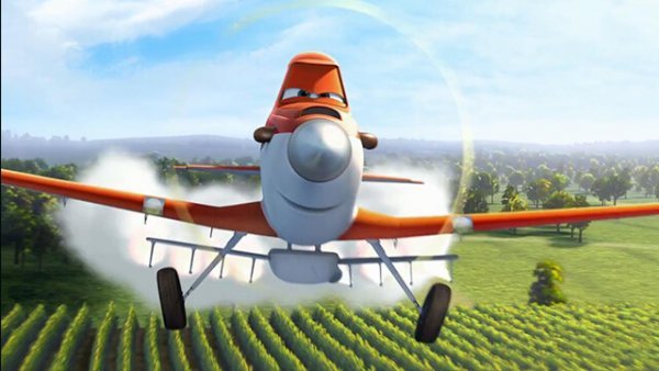 Afbeelding uit de film Planes, een film over overwinnen