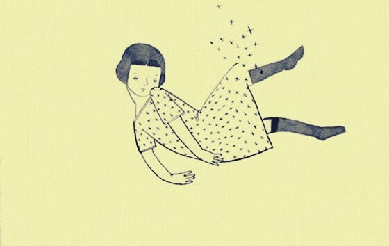 Zwevend meisje