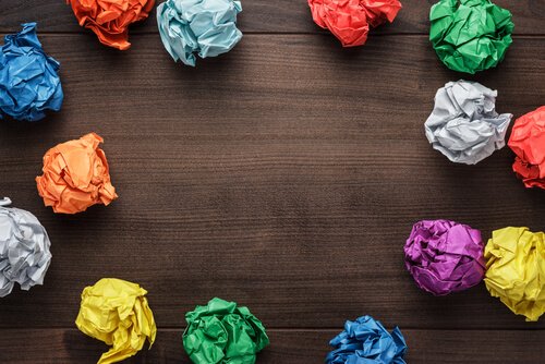 Gekleurde propjes papier: creatiever zijn