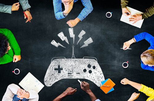 Mensen spelen videogames