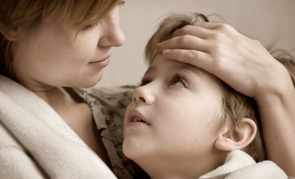 Moeder wil haar kinderen beschermen