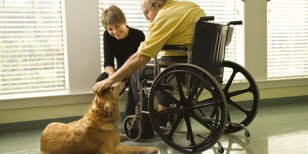 Patiënt met hond