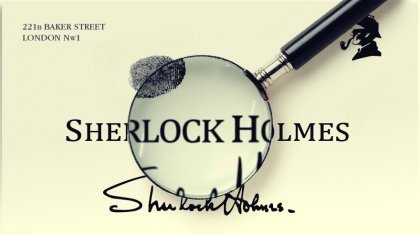 Sherlock Holmes kaartje