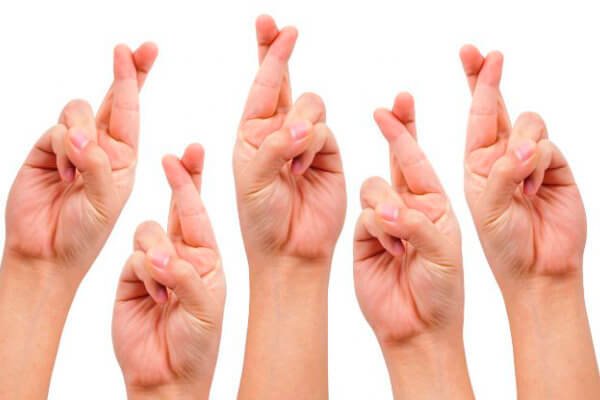 Bijgeloof: 'fingers crossed'