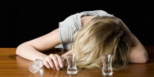 Vrouw met drankprobleem