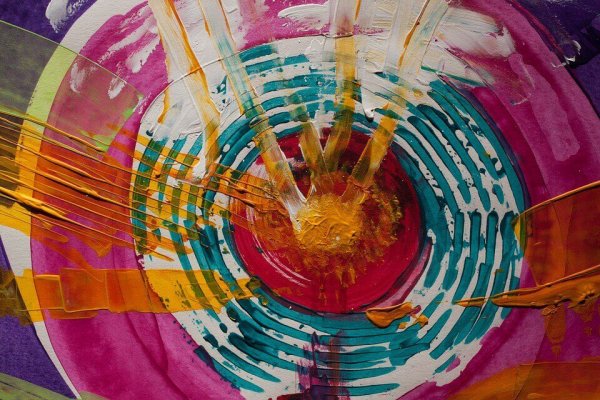 Kleurrijke kunst om de zintuigen te stimuleren