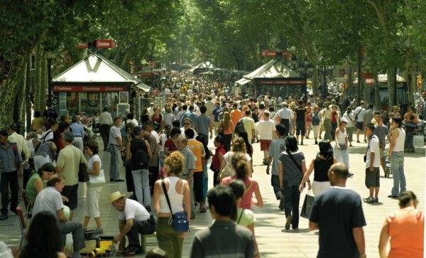 De Ramblas in Barcelona