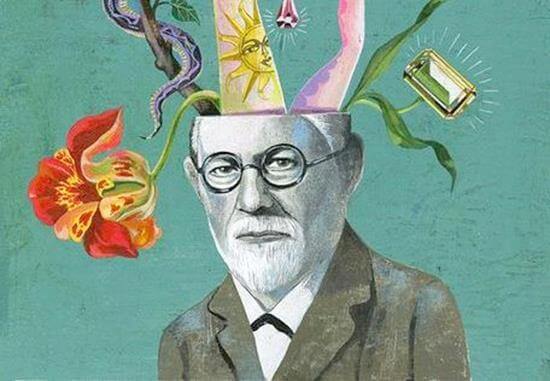 Schilderij van Freud