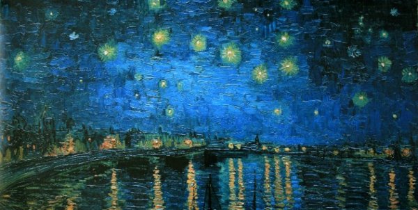 De Sterrenhemel over de Rijn door Vincent van Gogh