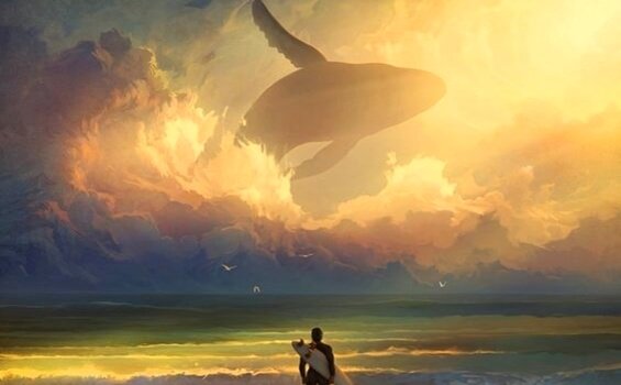 Walvis in de lucht