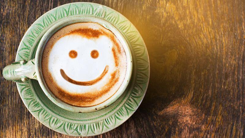 Koffie met een smiley