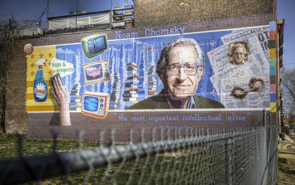 Graffiti van Noam Chomsky